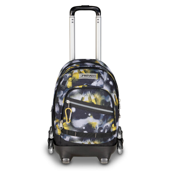 Trolley Scuola 8 Ruote Seven Comby con Sgancio Rapido GOLDEN PAINT su linait