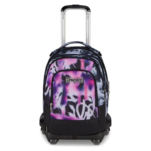 Trolley Scuola con Carrello Sganciabile Seven 8 Ruote Detach BUZZY NOTE GIRL su linait