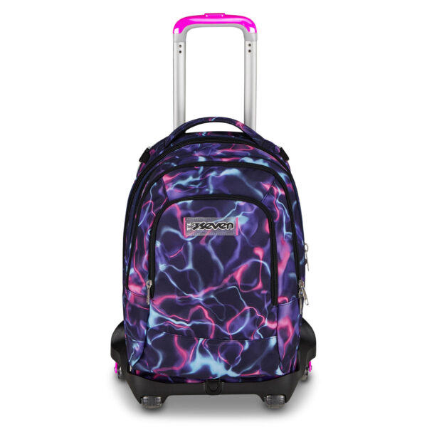 Trolley Scuola con Carrello Sganciabile Seven 8 Ruote Detach ELECTRICVIBE GIRL su linait