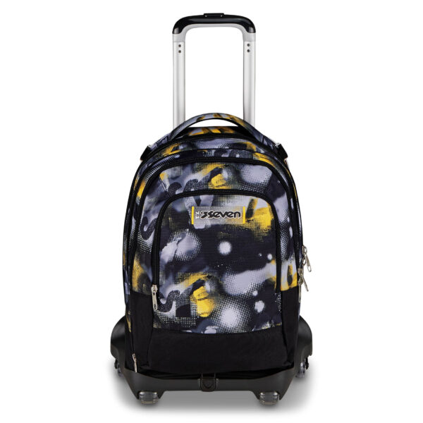 Trolley Scuola con Carrello Sganciabile Seven 8 Ruote Detach GOLDEN PAINT su linait