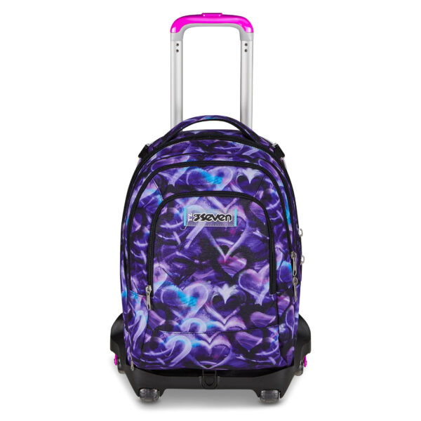 Trolley Scuola con Carrello Sganciabile Seven 8 Ruote Detach LOVEPASS su linait