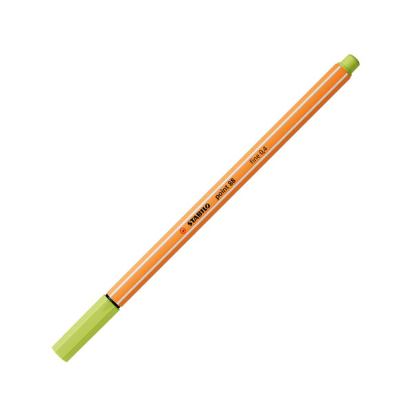 Penna fineliner - STABILO point 88 - Lime #14 su linait