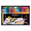Stabilo Astuccio ARTY con 18 fineliner point 88 e 18 pennarelli Pen 68 su linait
