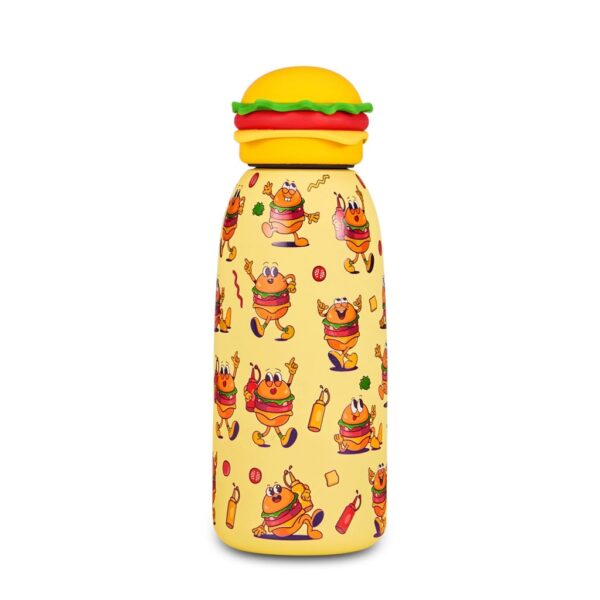 Borraccia Termica Con Tappo Sagomato Chill & Refill 500ML Hamburger