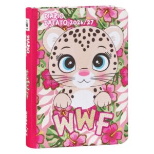 Diario WWF datato 2026/27 12 mesi Leopardo Copertina In Tessuto 13