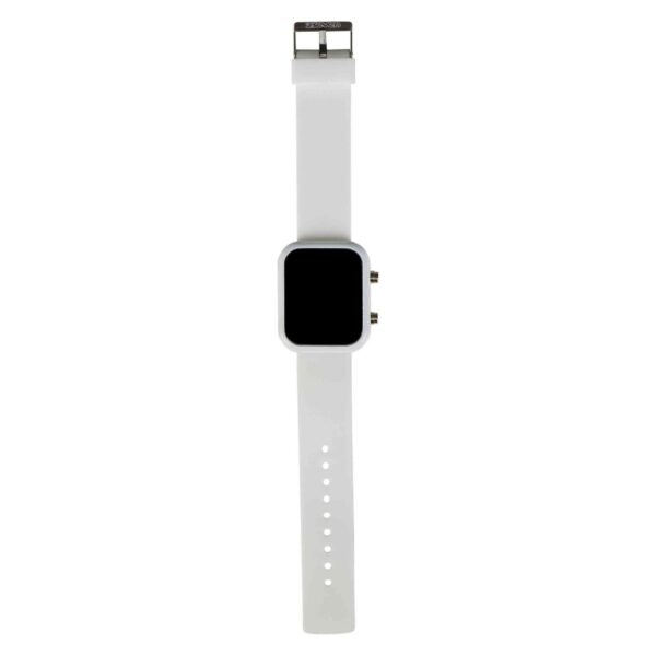 Digital Watch Seven con Cinturino Gommato Bianco