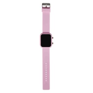 Digital Watch Seven con Cinturino Gommato Rosa