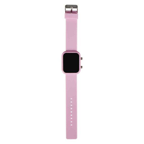 Digital Watch Seven con Cinturino Gommato Rosa