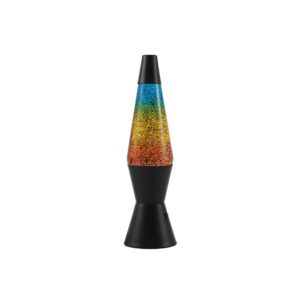 ITotal Lampada Led Magma Glitter Arcobaleno Spaceship con Base Nera 10
