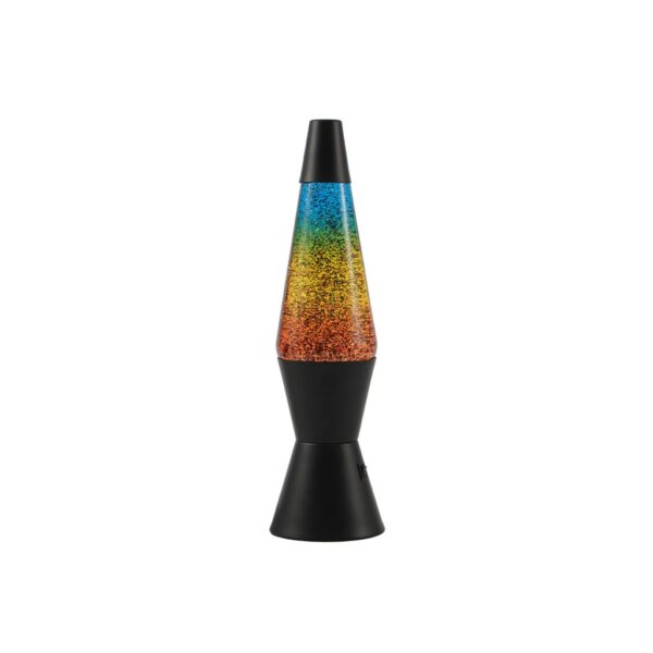 ITotal Lampada Led Magma Glitter Arcobaleno Spaceship con Base Nera 10