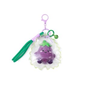 Portachiavi Jellypop Con Moschettone Ellie Eggplant