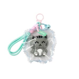 Portachiavi Jellypop Con Moschettone Grey Cat