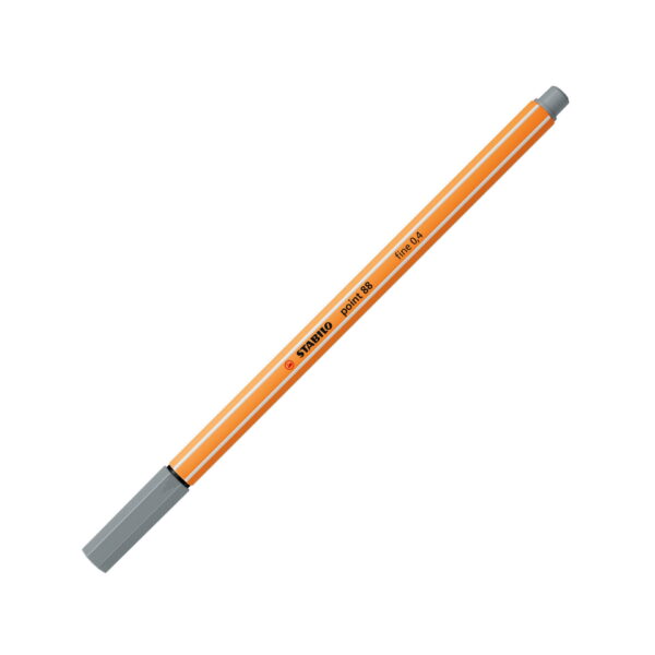 Penna fineliner - STABILO point 88 - Grigio Freddo Medio #95