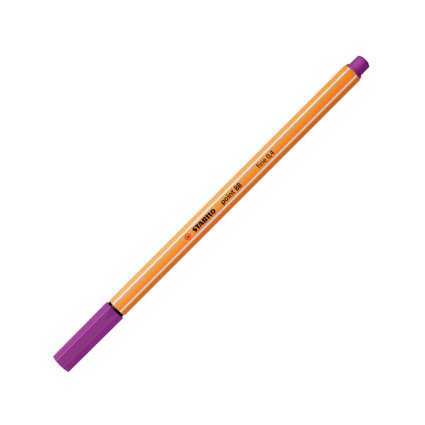 Penna fineliner - STABILO point 88 - Lilla #58