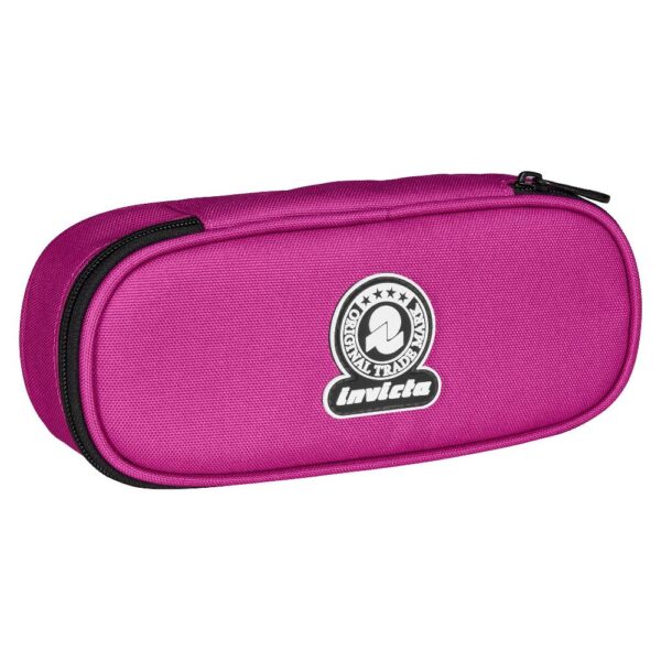 Portapenne Invicta Round Plus Plain Fucsia Lucky Purple su linait