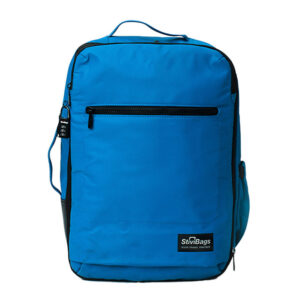 Zaino AIRCABIN in Tessuto Gommato Antipioggia 40x30x20 cm Blu Petrolio su linait