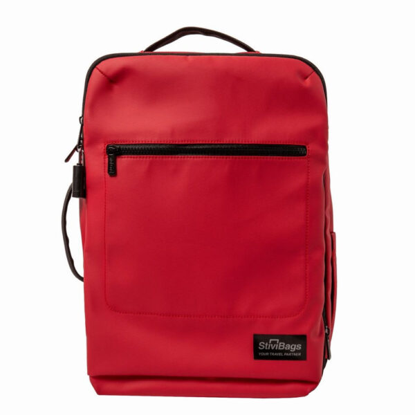 Zaino AIRCABIN in Tessuto Gommato Antipioggia 40x30x20 cm Rosso su linait