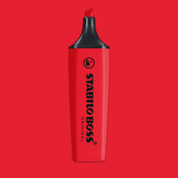 Evidenziatore – STABILO BOSS ORIGINAL – Rosso