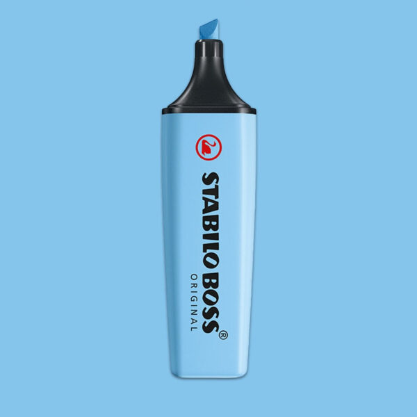 Evidenziatore - STABILO BOSS ORIGINAL PASTEL - Azzurro Cielo