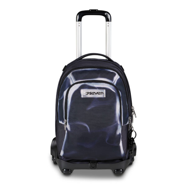 Trolley Scuola 8 Ruote Smontabile Detach Sseven SHADOWS OF COLOR Nero Grigio su linait