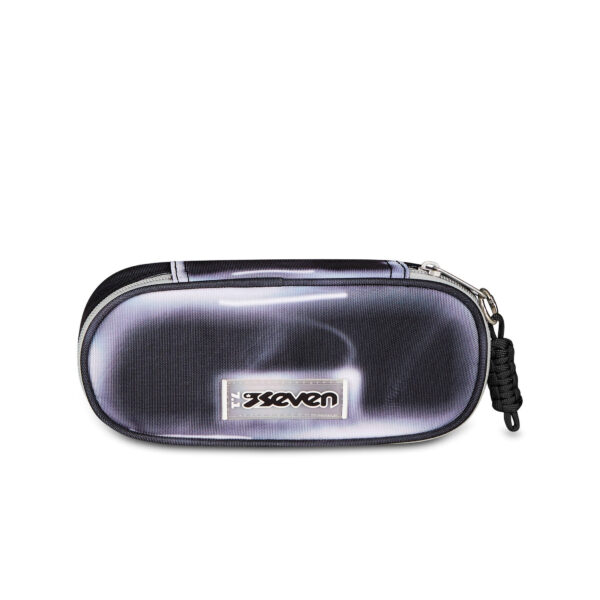 Portapenne Seven Round Plus SHADOWS OF COLOR Nero Grigio su linait