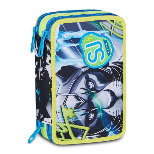 Astuccio 3 Zip Sj Gang GLACE PANTHER BOY su linait