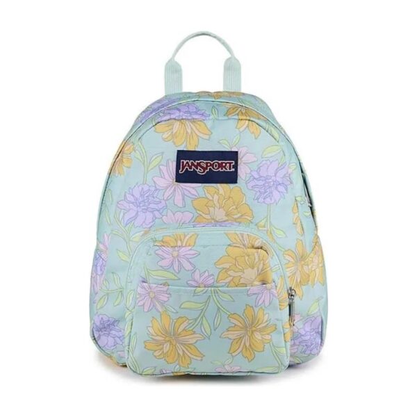 Zaino Jansport HALF PINT 10 LT mono scomparto Faded Floral Fresh Mint su linait