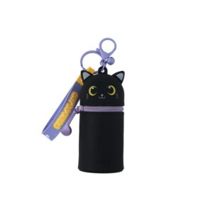 Portamonete con Portachiavi Mini Kawaii Black Cat