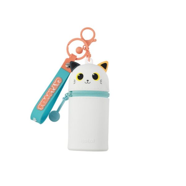 Portamonete con Portachiavi Mini Kawaii Orange Cat
