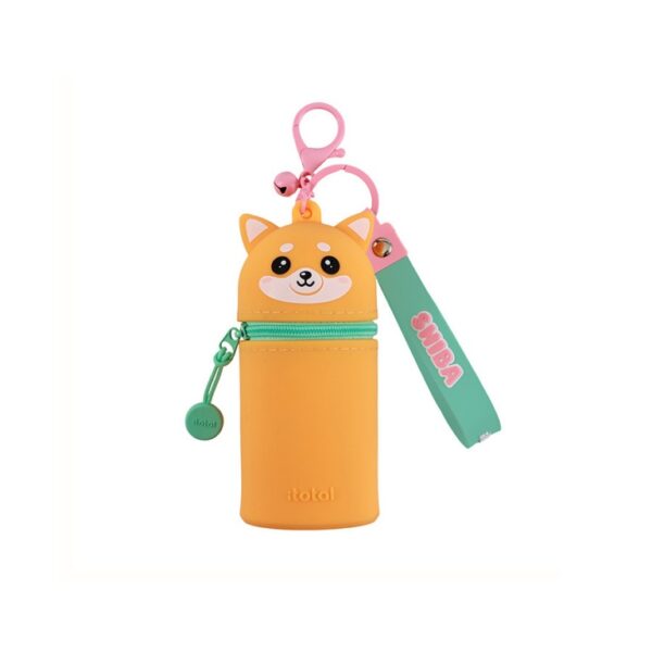 Portamonete con Portachiavi Mini Kawaii Shiba