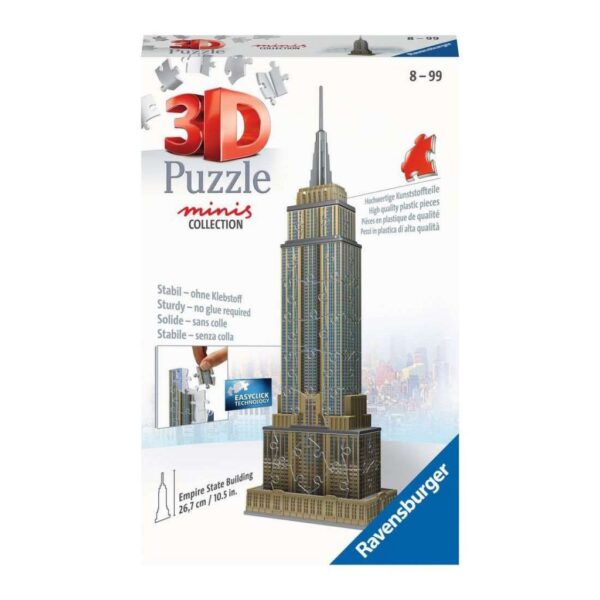 Puzzle 3D Empire State Building Mini Collection 66 pezzi 26 cm