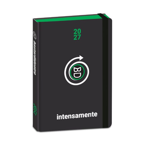Diario BastardiDentro Intensamente 2026/27 Datato 11x15cm Copertina Morbida con Elastico Nero su linait