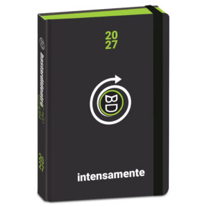 Diario BastardiDentro Intensamente Light 2026/27 Datato 13x18cm Copertina Morbida con Elastico Nero su linait