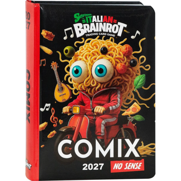 Comix Diario Scuola Skifidol Italian Brainrot 2026/2713 mesi datato Spaghetti 13.5x18.5cm su linait