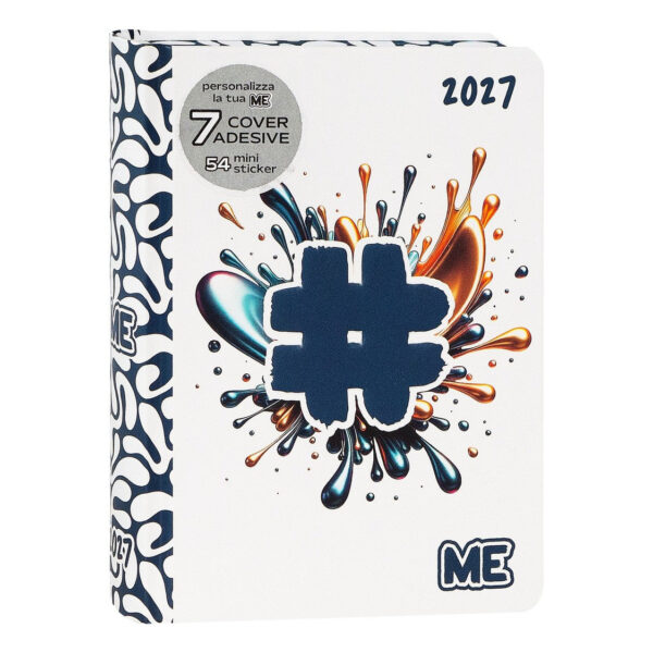Comix Diario Scuola ME COLOR 2026/27 16 mesi datato Blu 12x16.5cm su linait