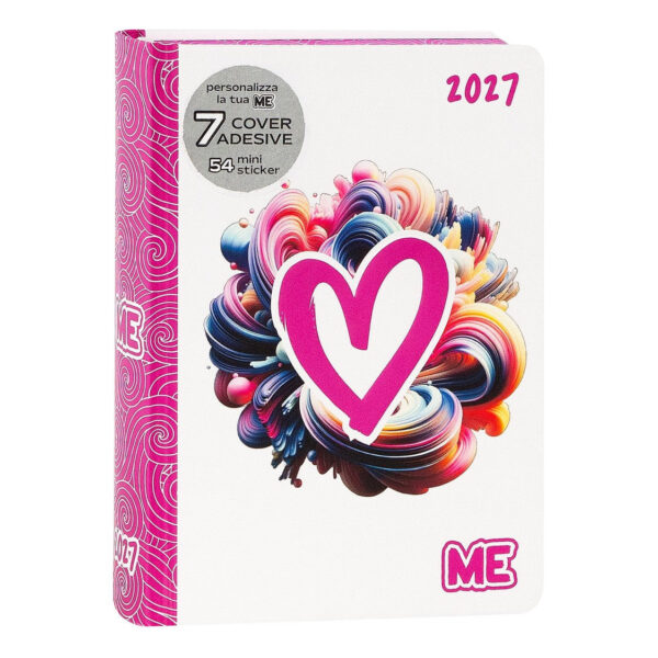 Comix Diario Scuola ME COLOR 2026/27 16 mesi datato Rosa 12x16.5cm su linait