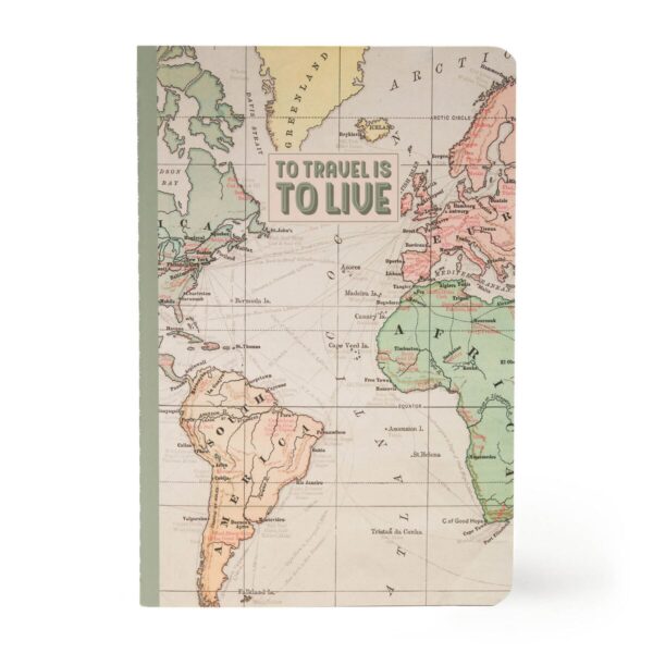PLAIN NOTEBOOK - QUADERNO - MEDIUM - TRAVEL su linait