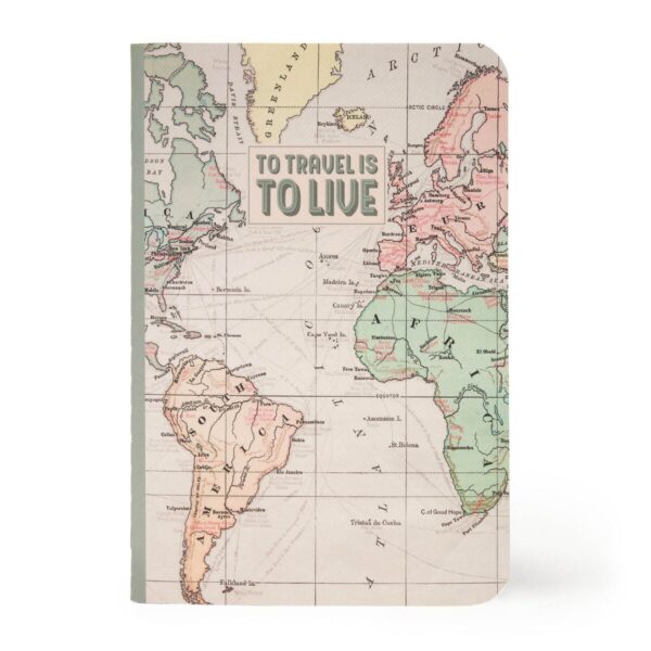Quaderno a Righe Formato A6 Lined Notebook Travel su linait