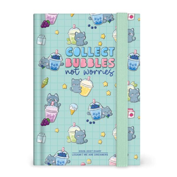 Agenda 16 Mesi Giornaliera Legami Small 2026/2027 Kitty Bubble Tea su linait