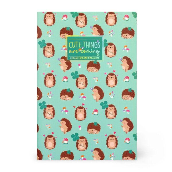 LINED NOTEBOOK - QUADERNO - LARGE - HEDGEHOG su linait