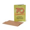 Large Greeting Card - Buon Compleanno 70 su linait