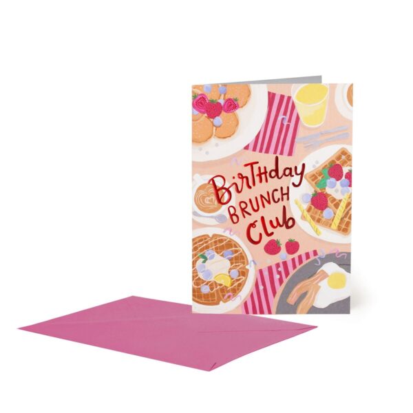 LARGE GREETING CARD - BIRTHDAY BRUNCH su linait