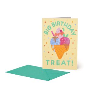 LARGE GREETING CARD - ICE CREAM su linait