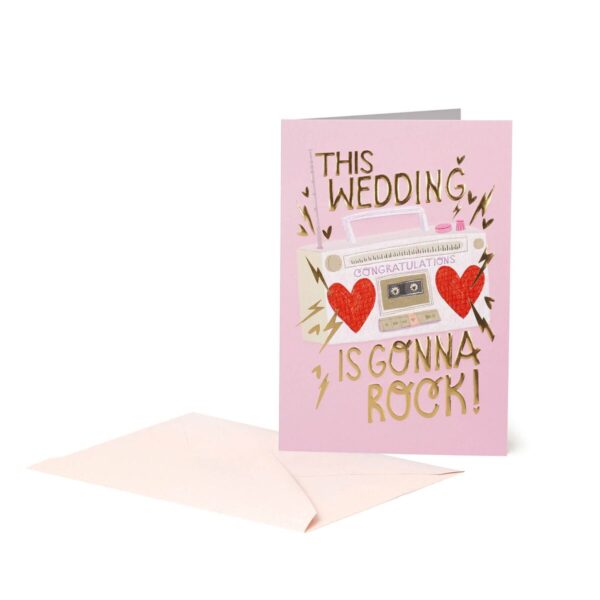 LARGE GREETING CARD - ROCK WEDDING su linait