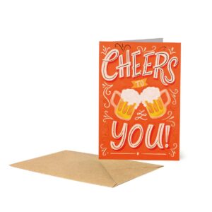 LARGE GREETING CARD - CHEERS TO YOU BEER su linait