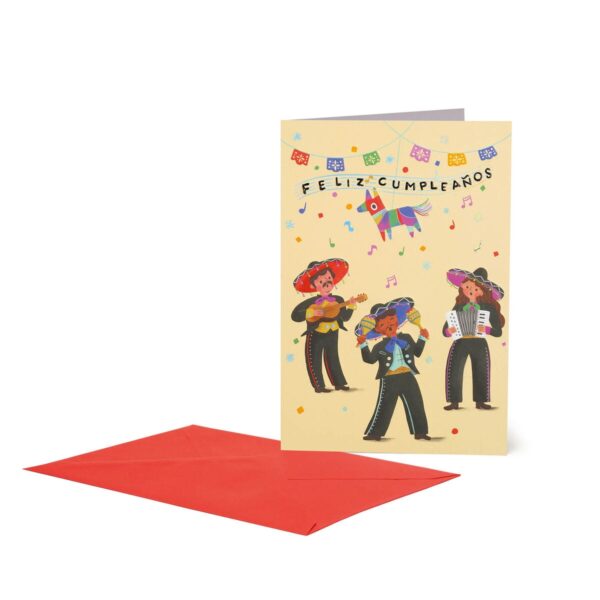 LARGE GREETING CARD - FELIZ CUMPLEAÃ‘MARIACHI su linait