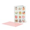 LARGE GREETING CARD - CATS TEA CUP su linait