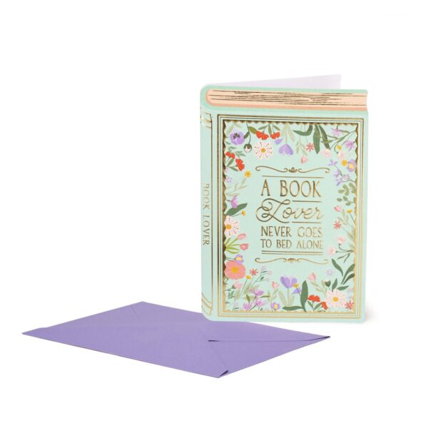 LARGE GREETING CARD - BOOK LOVER su linait