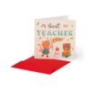 SMALL GREETING CARD - BEST TEACHER su linait