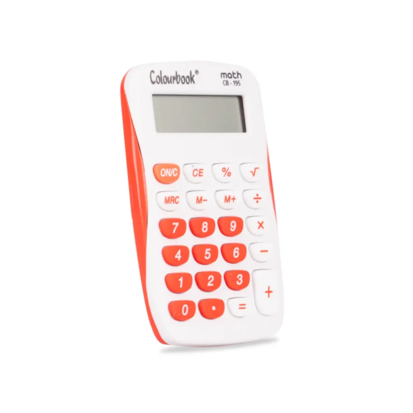 Colourbook Calcolatrice Tascabile 8 Cifre Math CB-195 Rosso su linait